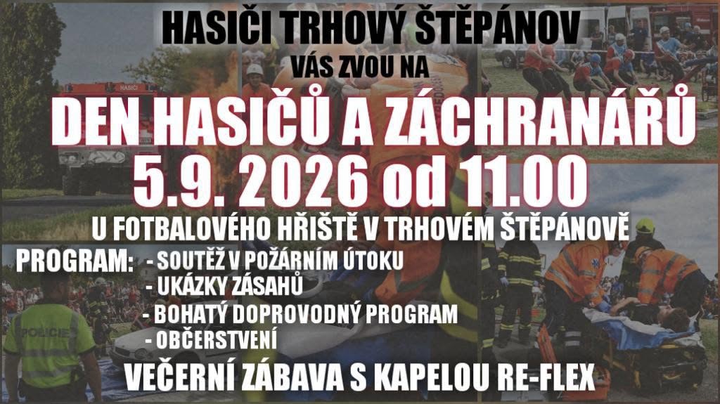 Den hasičů a záchranářů v Trhovém Štěpánově