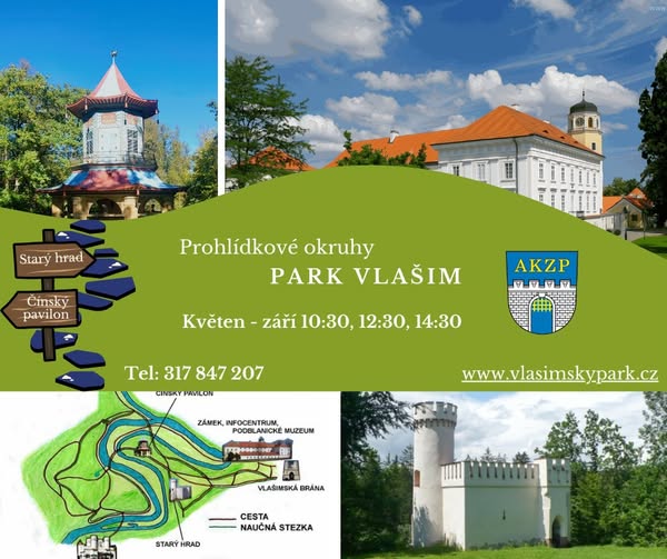 Prohlídkové okruhy v Parku Vlašim
