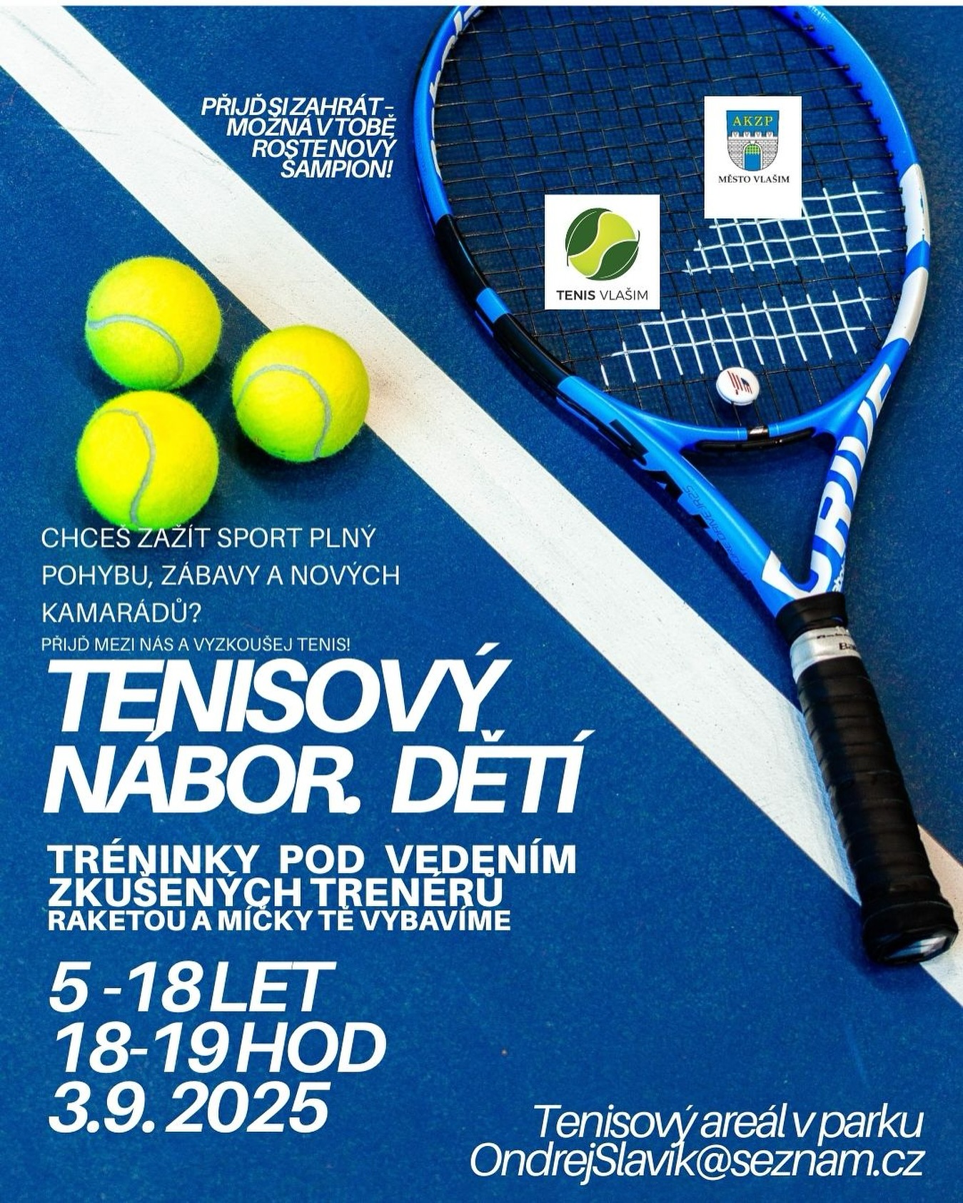 Tenisový nábor dětí