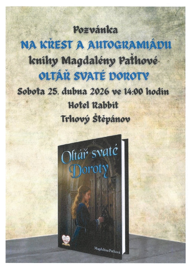 Křest a autogramiáda knihy Oltář svaté Doroty